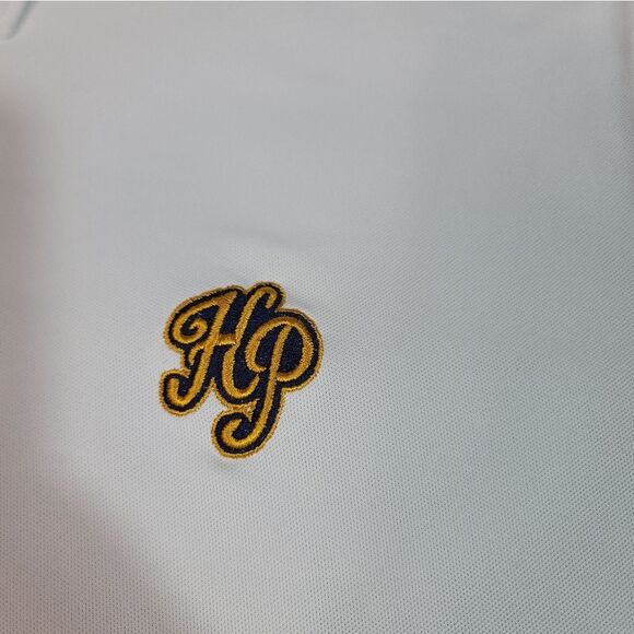 Peter Millar Summer Comfort Blue Jack National Golf Polo Shirt Size L White - Picture 4 of 11